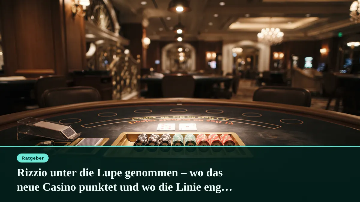 Rizzio unter die Lupe genommen – wo das neue Casino punktet und wo die Linie eng ist