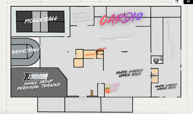 JET Fitness Winterset floor plan