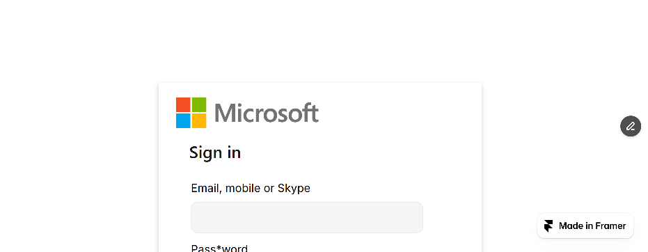 Forensic screenshot of [REDACTED] showing the phishing page layout