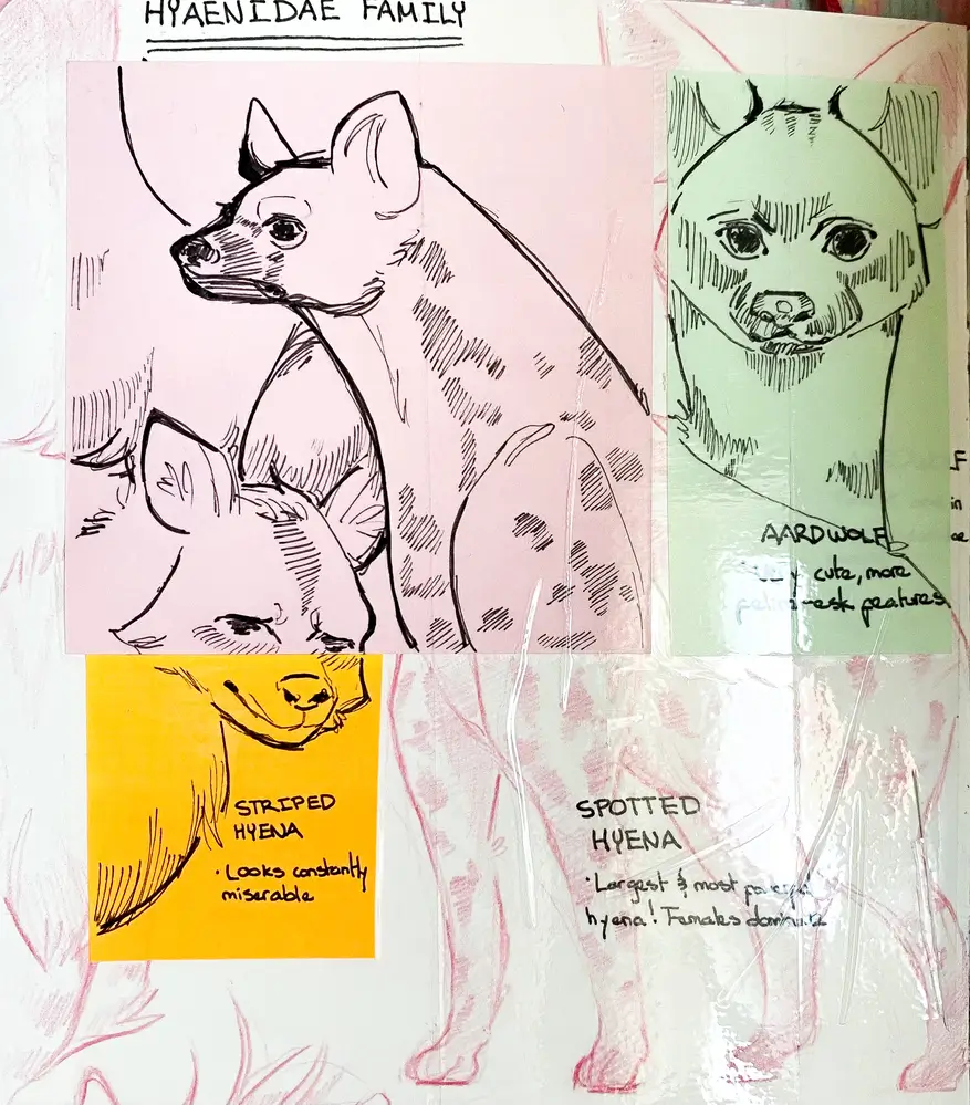 Hyenas Doodle