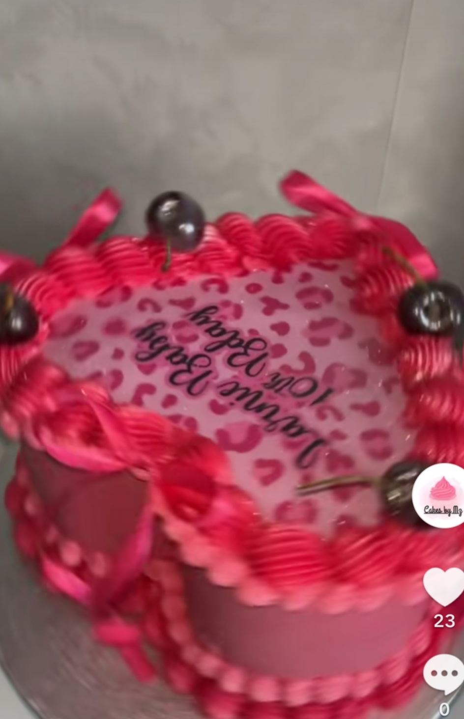 8 inch purple birthday Cake