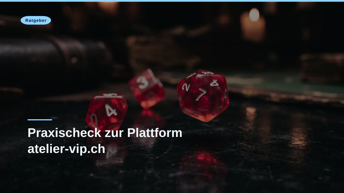 Praxischeck zur Plattform atelier-vip.ch