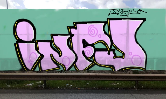 Graffiti artwork by infu