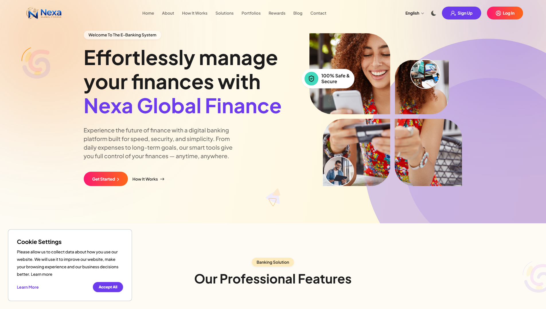 Stored capture of nexaglobalfinance.com