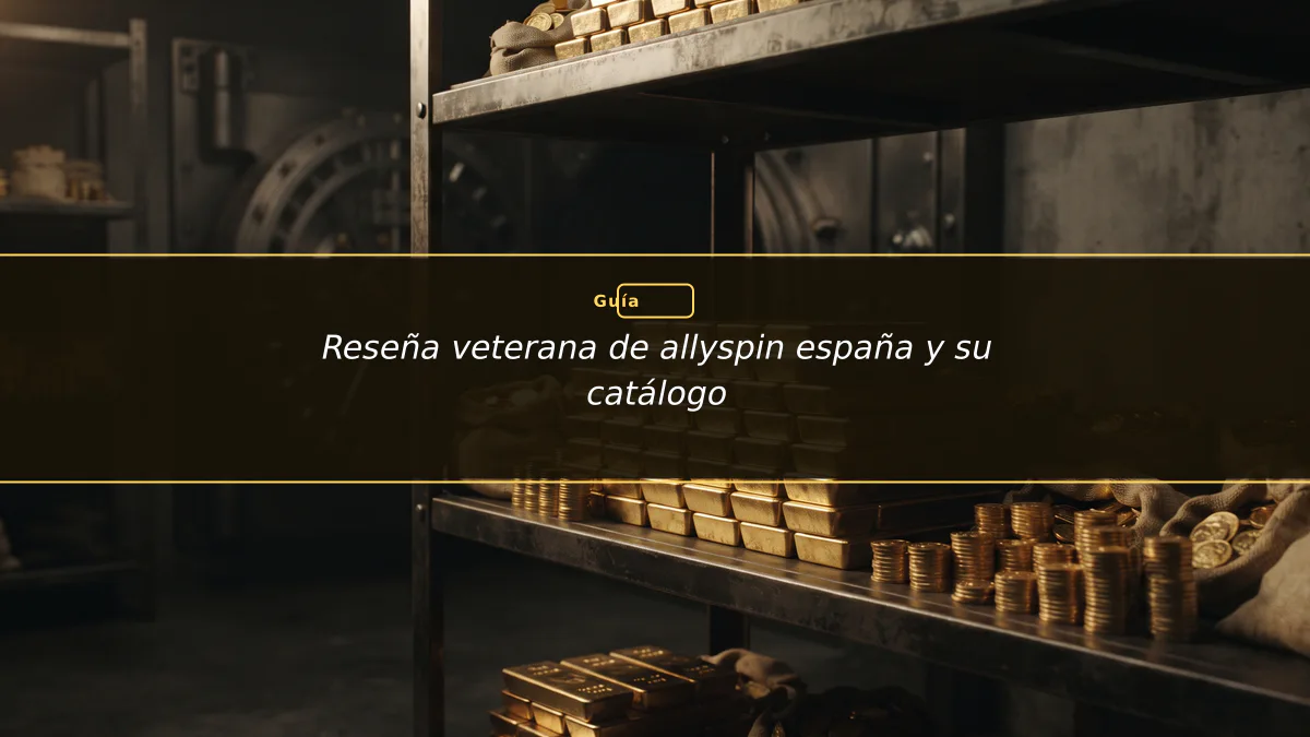 Reseña veterana de allyspin españa y su catálogo