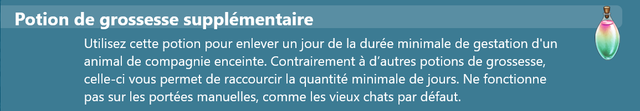 potion de grossesse suplementaire