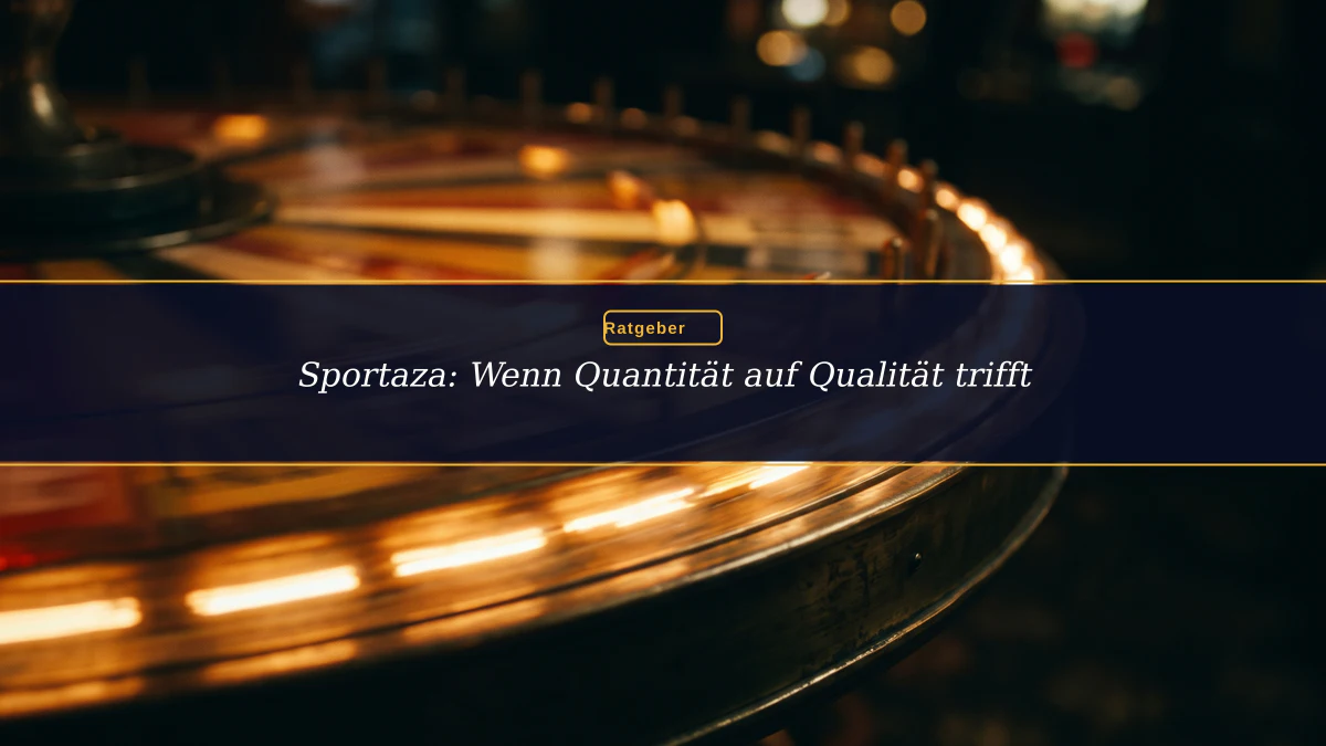 Sportaza: Wenn Quantität auf Qualität trifft