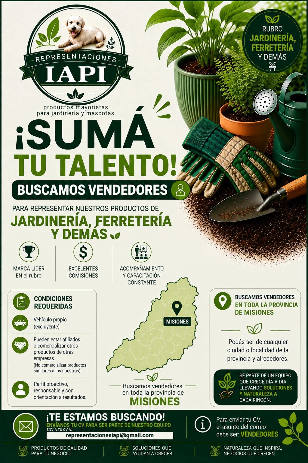 Se Buscan Vendedores en Puerto Iguazú