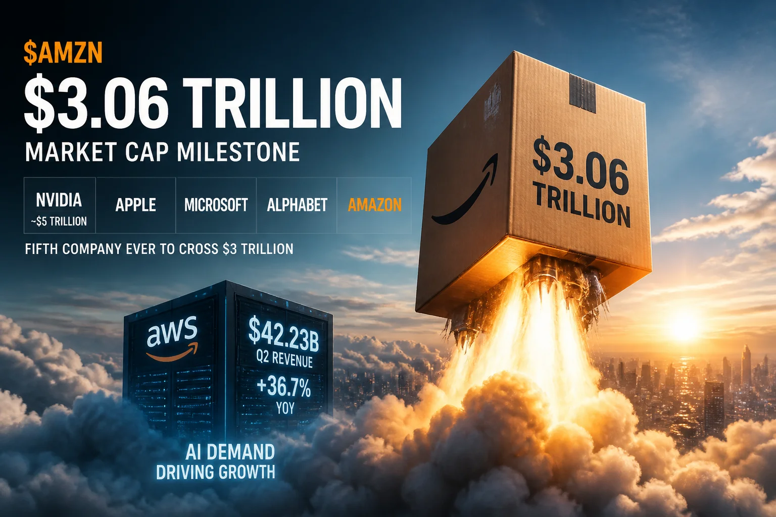 Amazon shares rose 4.58% on Monday.