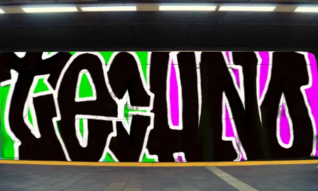 Graffiti artwork by Tkiz