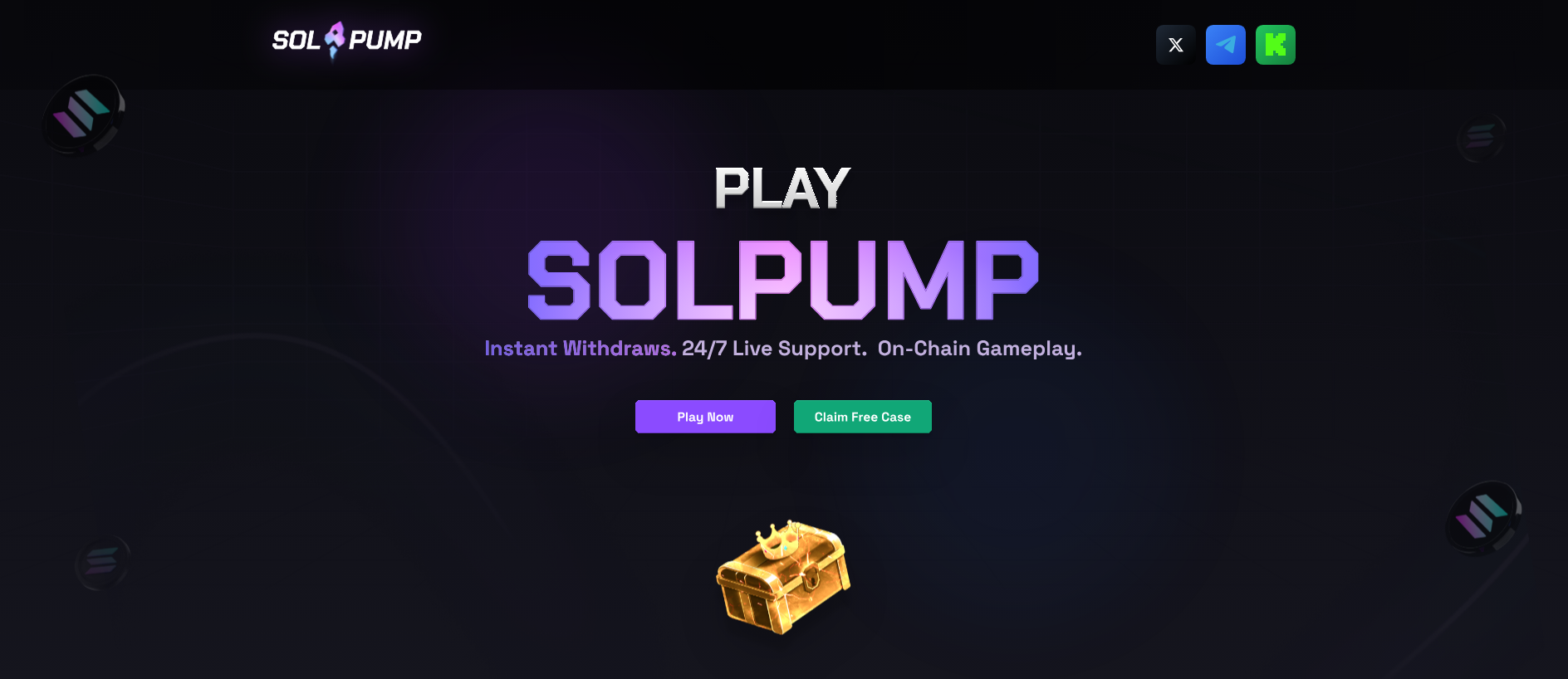 Forensic screenshot of solpumps.lol showing the phishing page layout