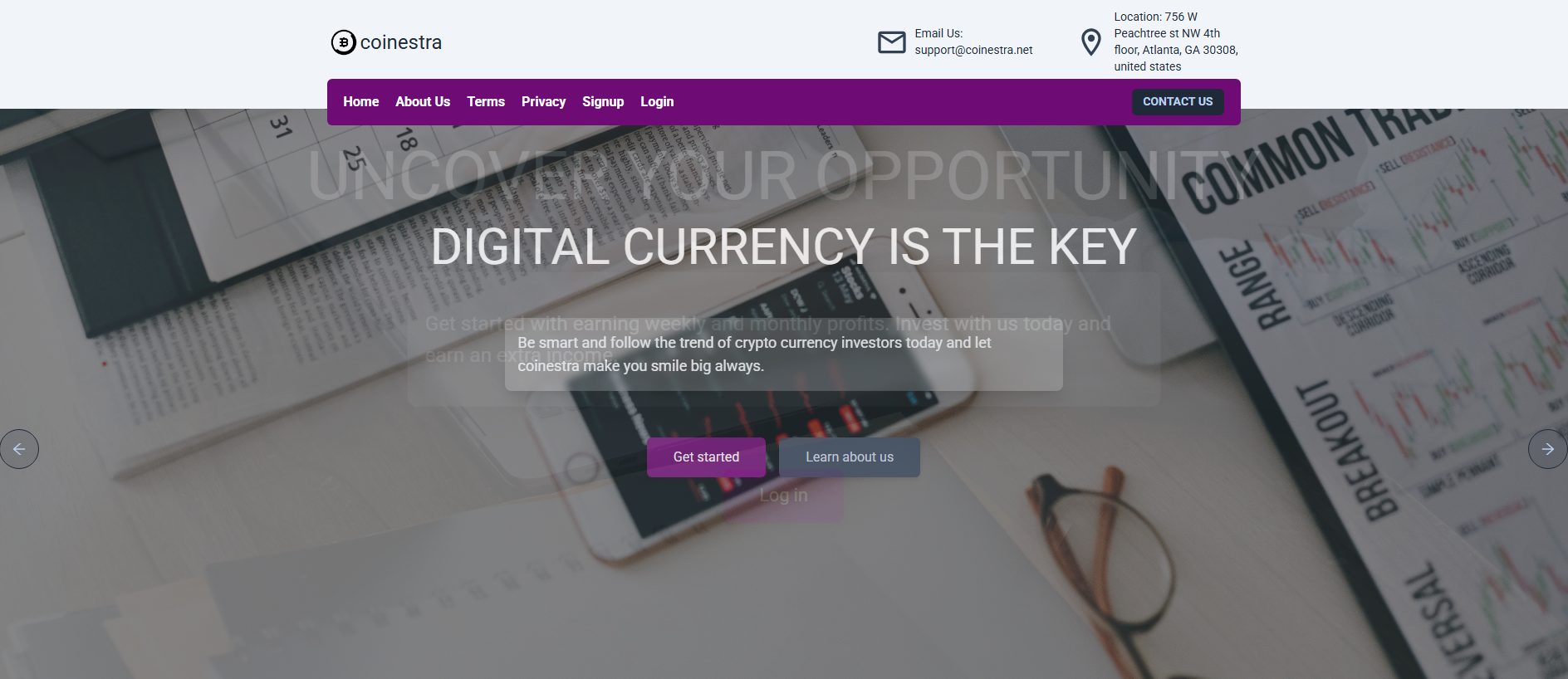 Stored capture of coinestra.net