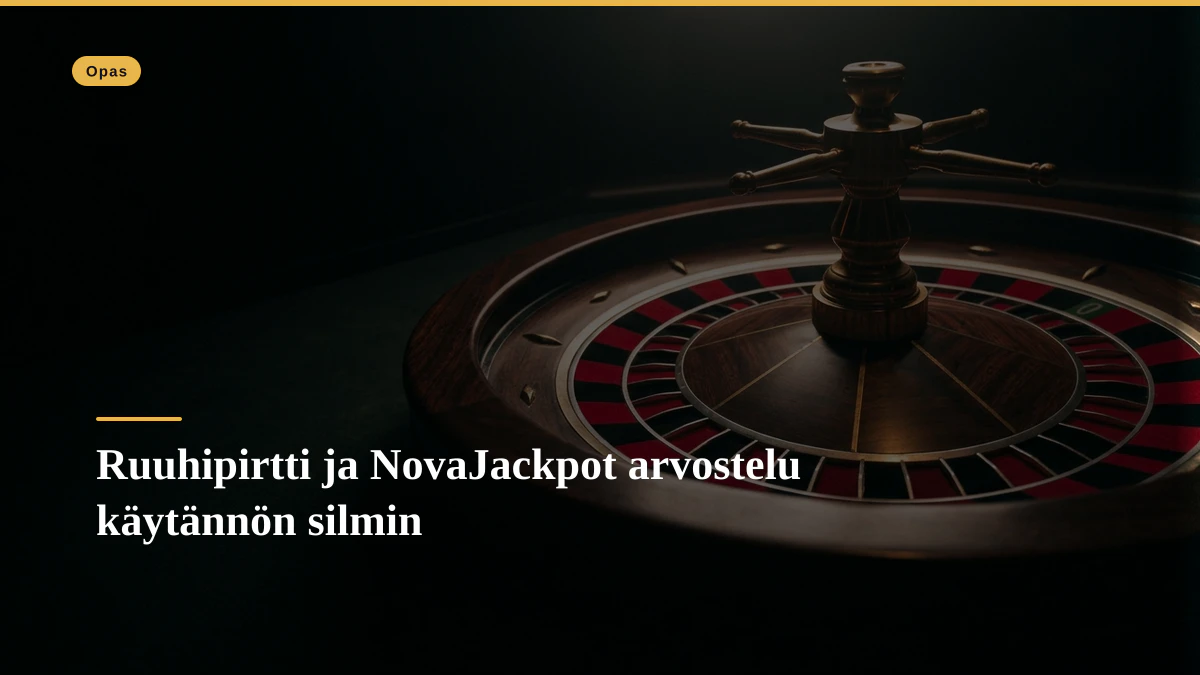 Ruuhipirtti ja NovaJackpot arvostelu käytännön silmin