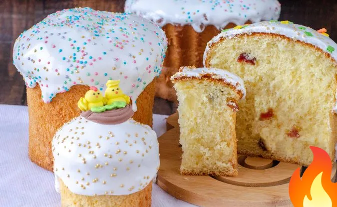 Постер Быстрые куличи без замеса, с сахарной глазурью на желатине