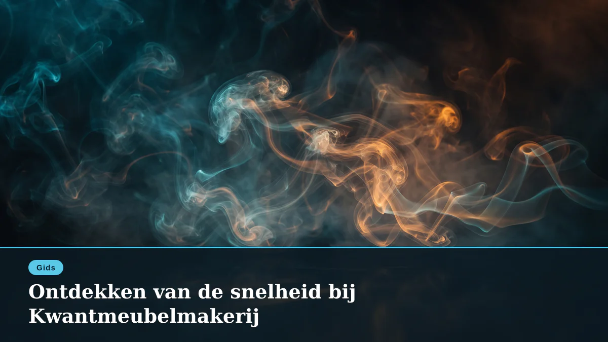 Ontdekken van de snelheid bij Kwantmeubelmakerij
