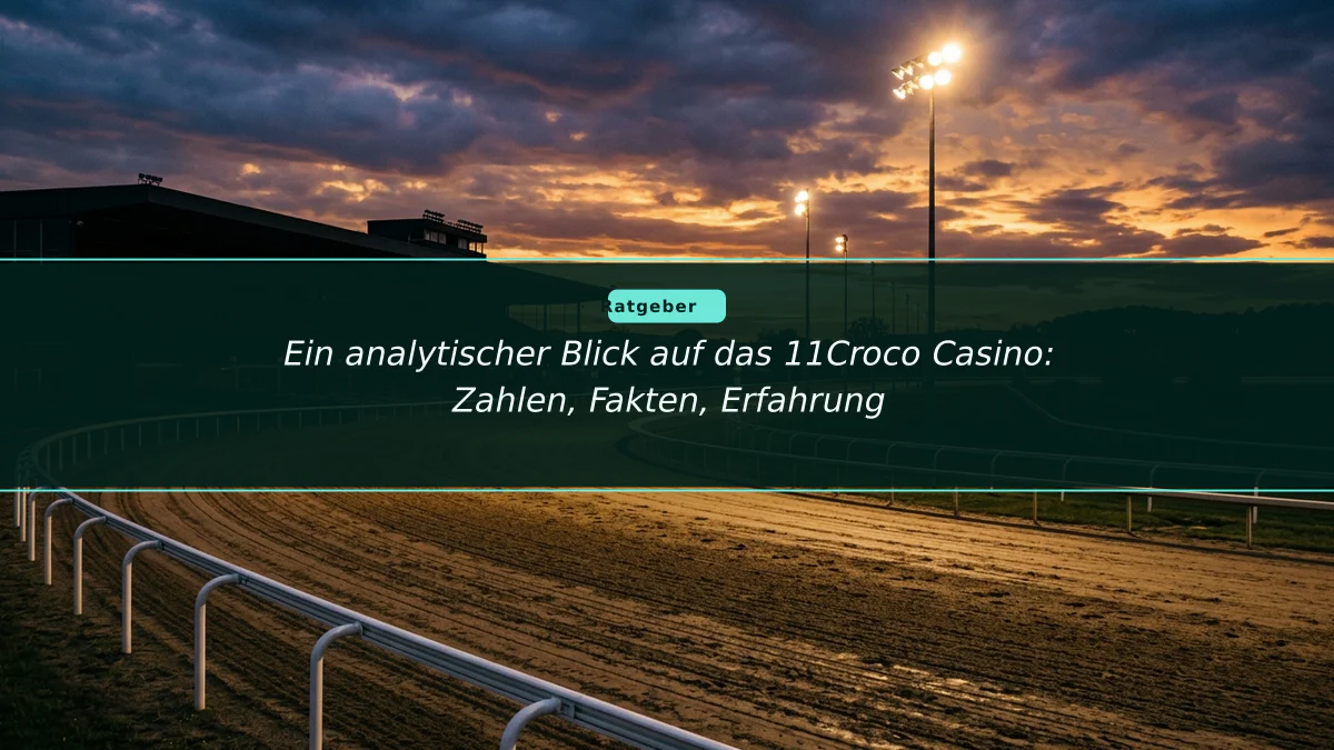 Ein analytischer Blick auf das 11Croco Casino: Zahlen, Fakten, Erfahrung