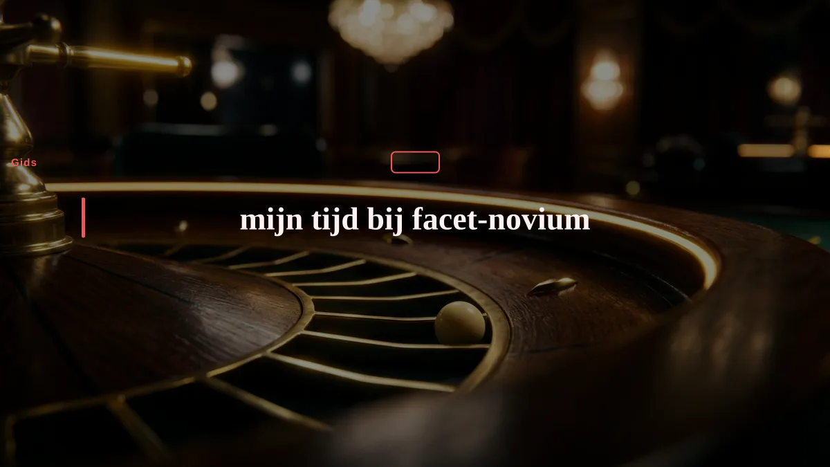 mijn tijd bij facet-novium