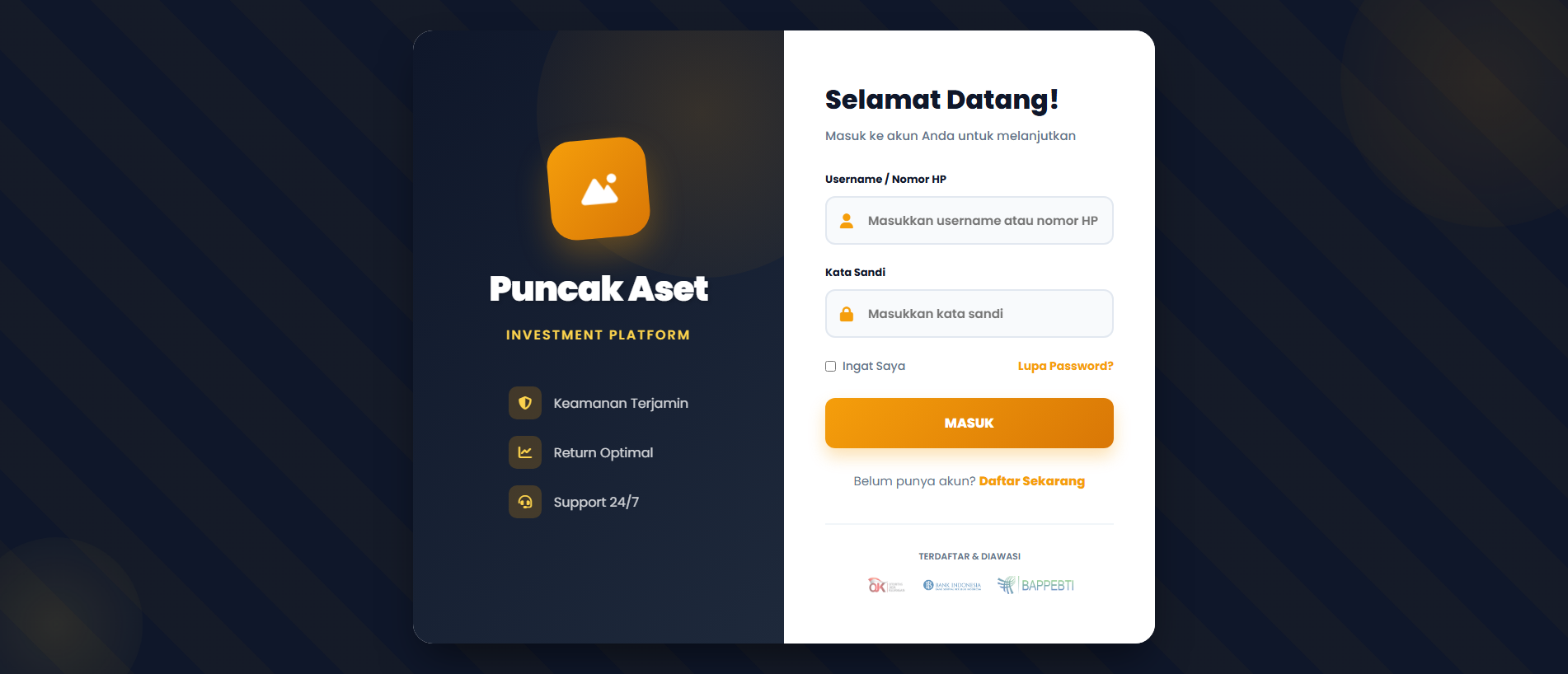 Stored capture of puncak-aset.com