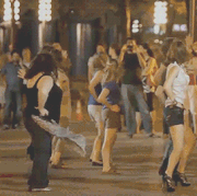 gaga applause flashmob.gif