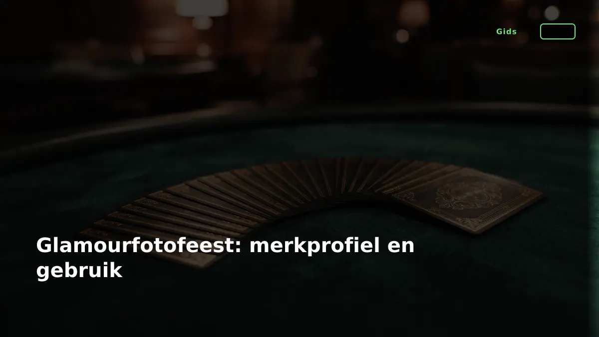 Glamourfotofeest: merkprofiel en gebruik