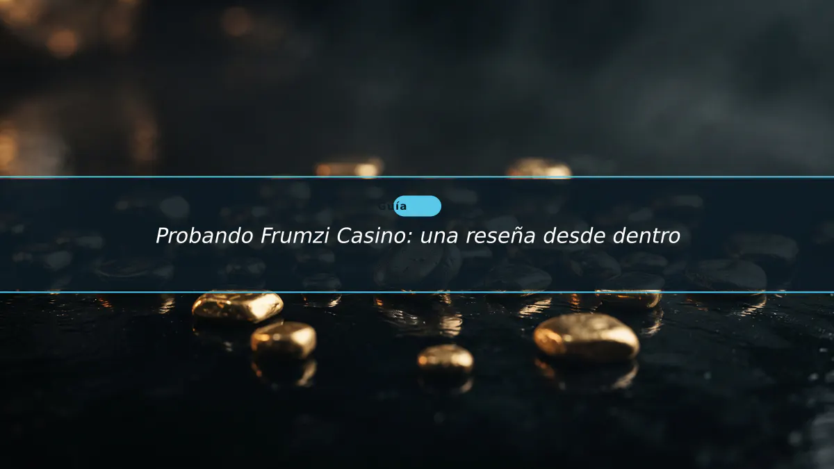 Probando Frumzi Casino: una reseña desde dentro
