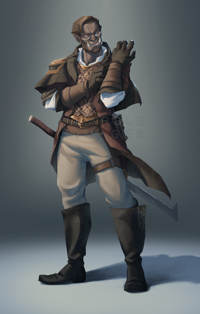 scholarly-half-orc