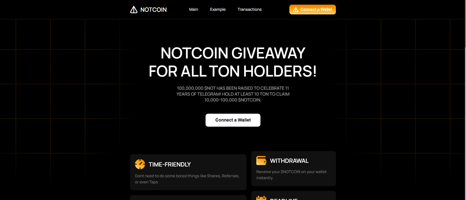 Screenshot of notnot.pages.dev