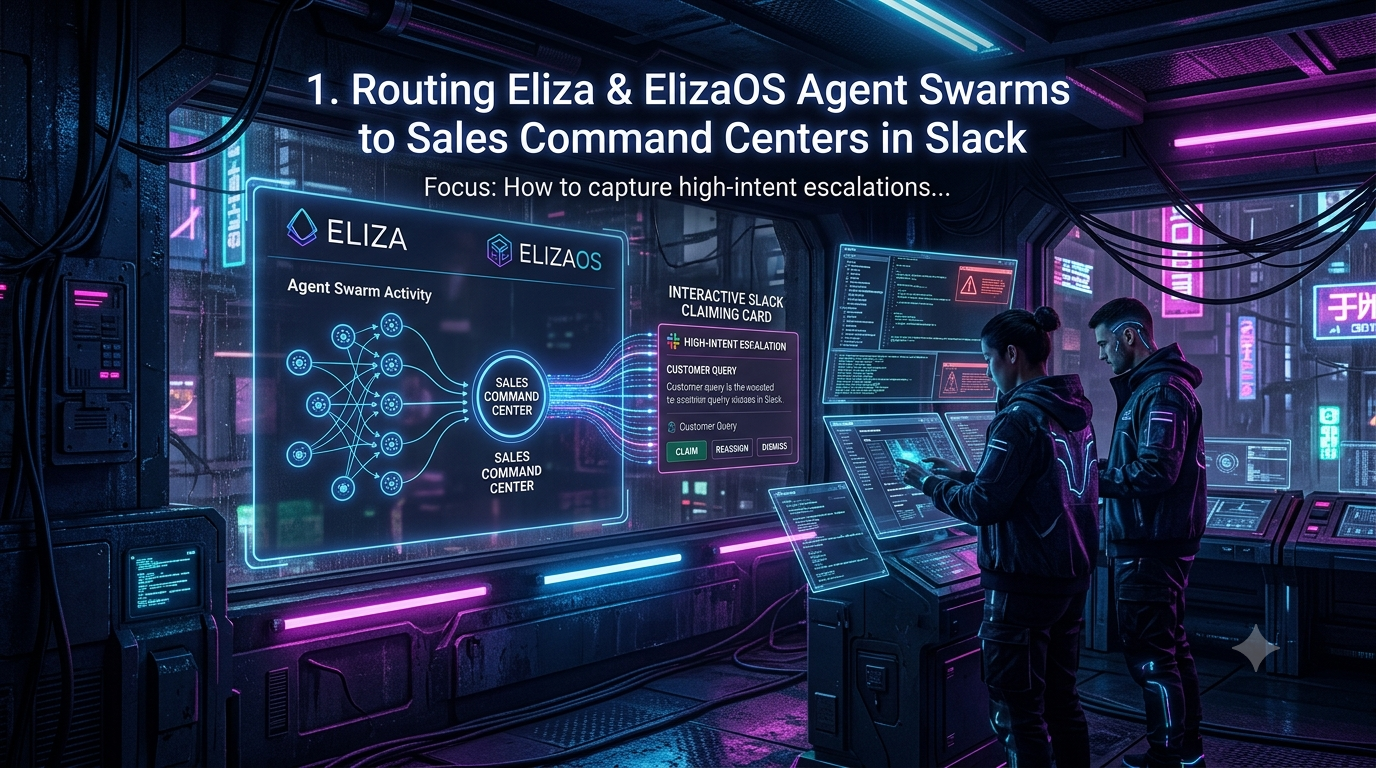 Routing ElizaOS Agent Swarms to a Slack Sales Command Center: An Enterprise Integration Guide cover image