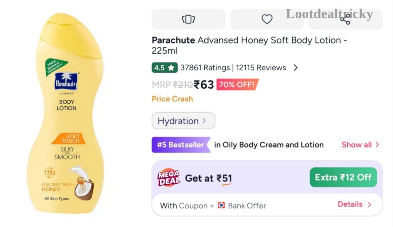 Body Lotion 225ml – Just ₹63 | Huge Savings Offer