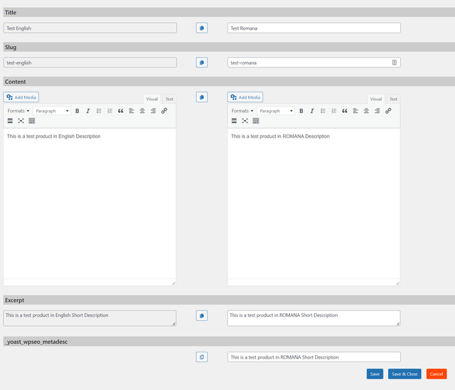 Test-Product-Translation