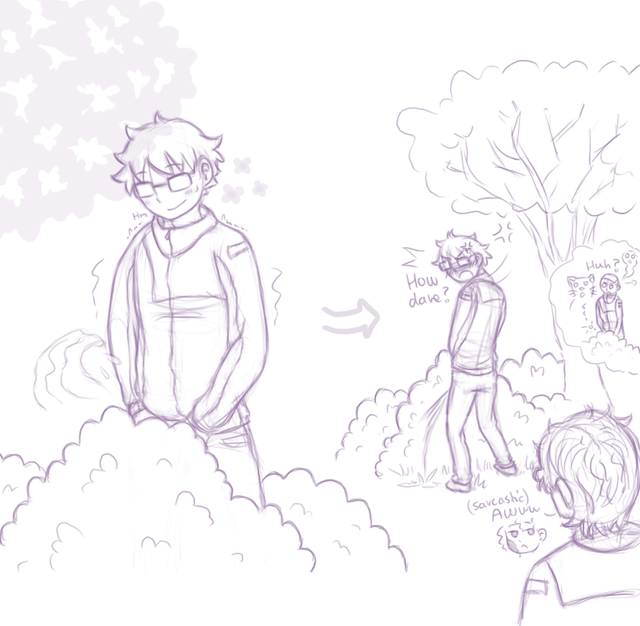 tsukki lets his guard down