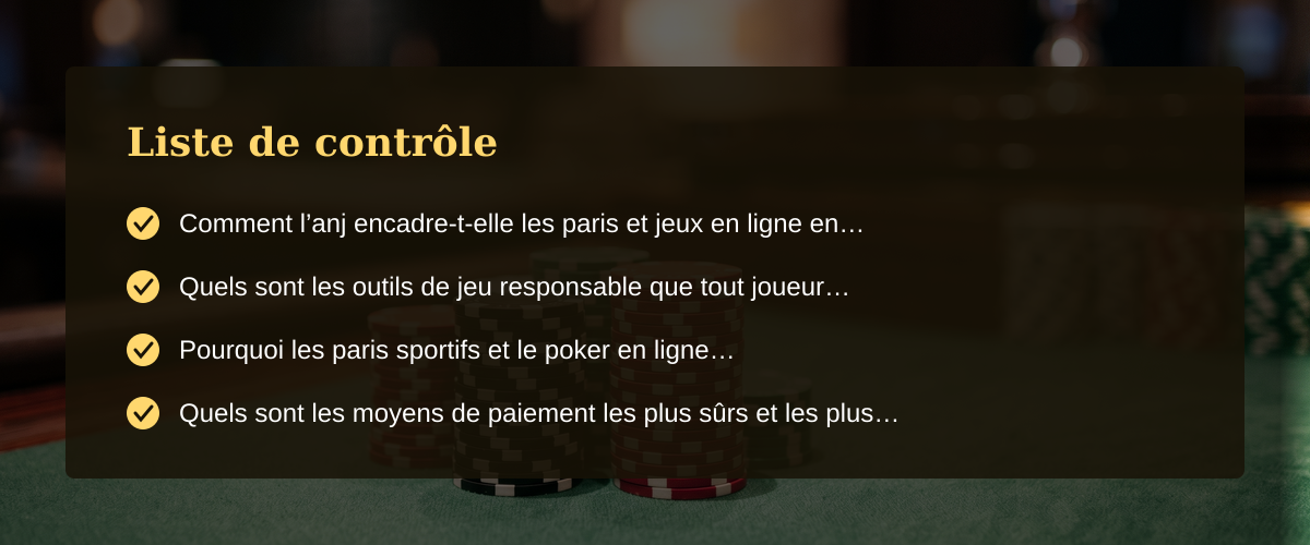 Quel est le meilleur casino en ligne pour jouer en france — Liste de contrôle