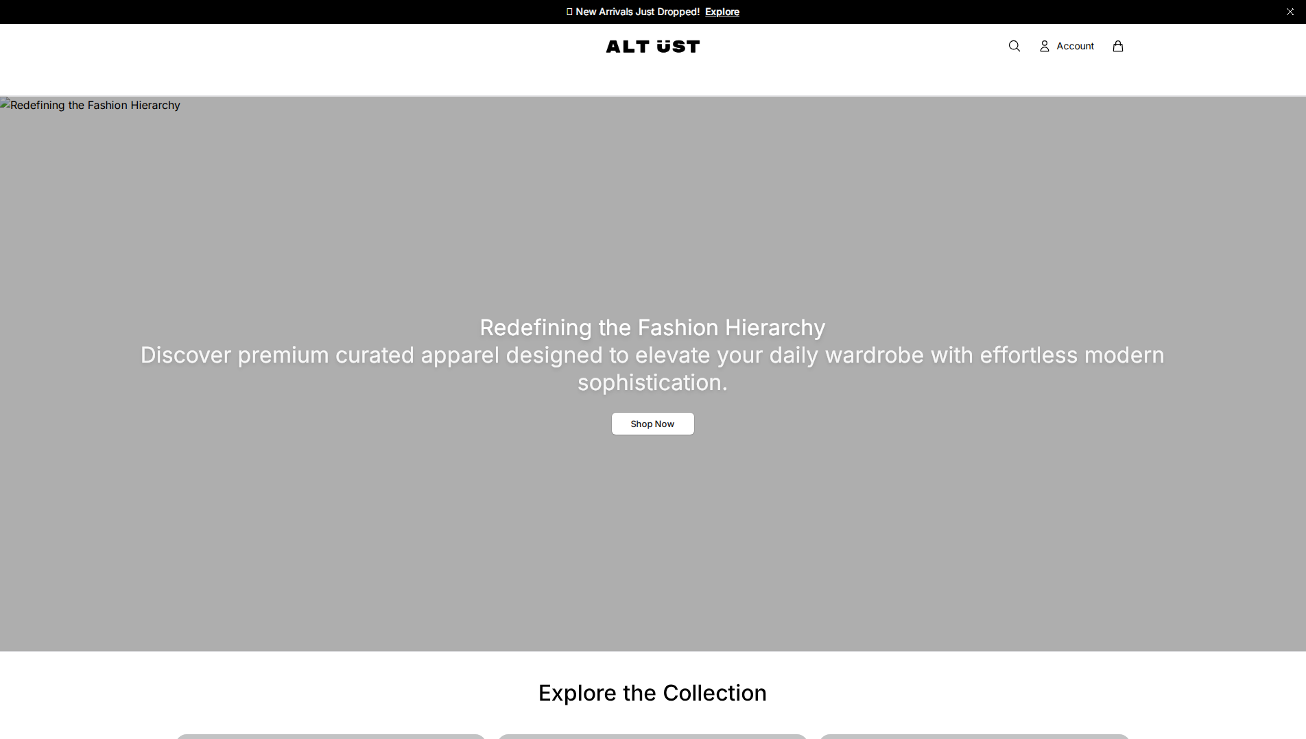 Stored capture of altuststore.shop