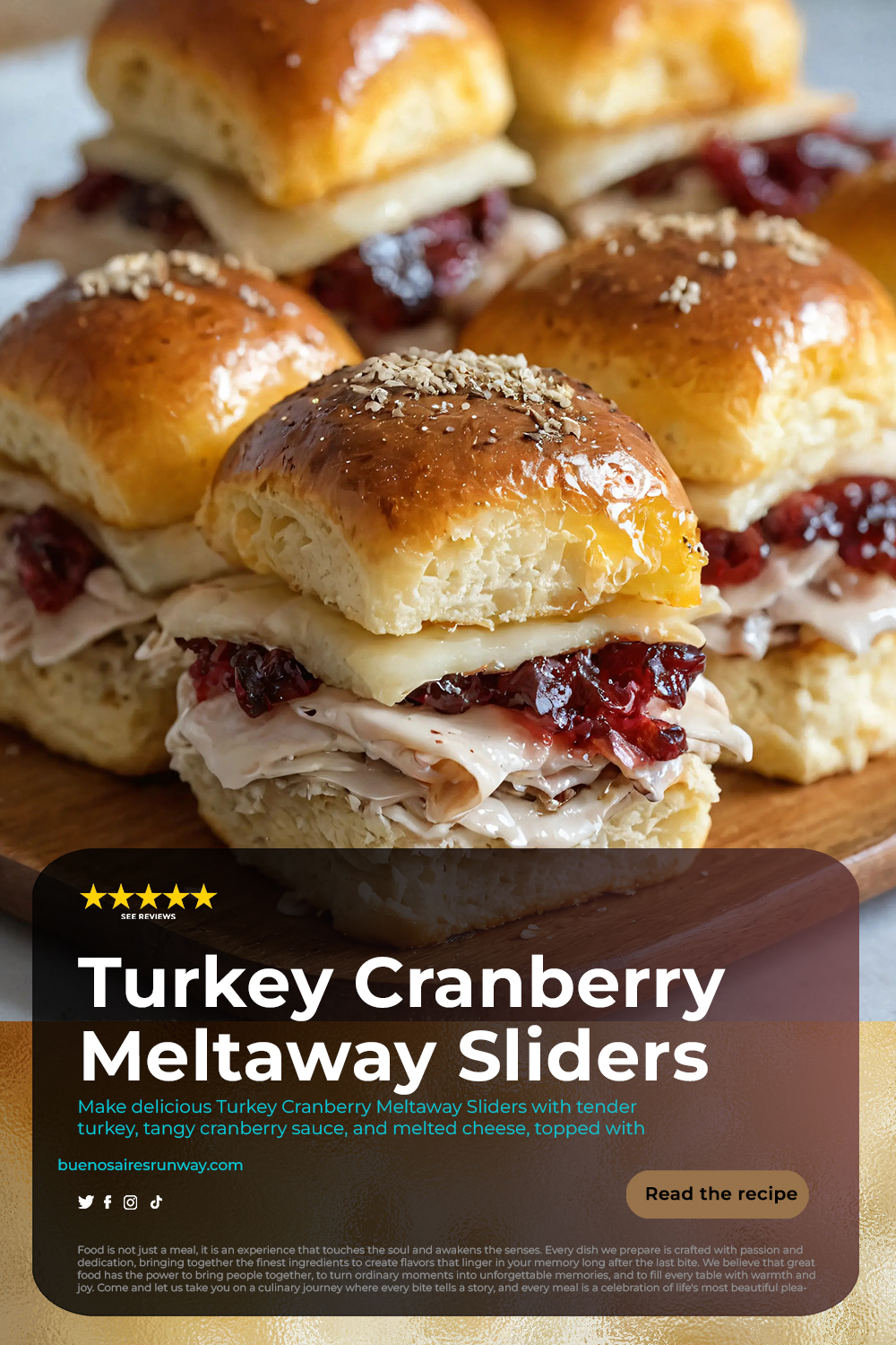 Turkey Cranberry Meltaway Sliders Recipe