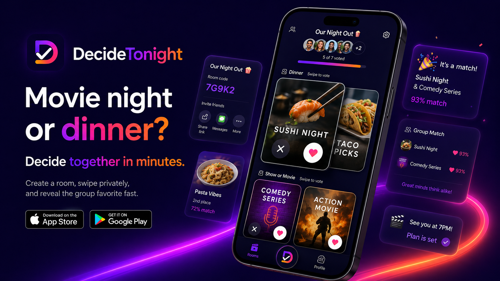 DecideTonight screenshot 1