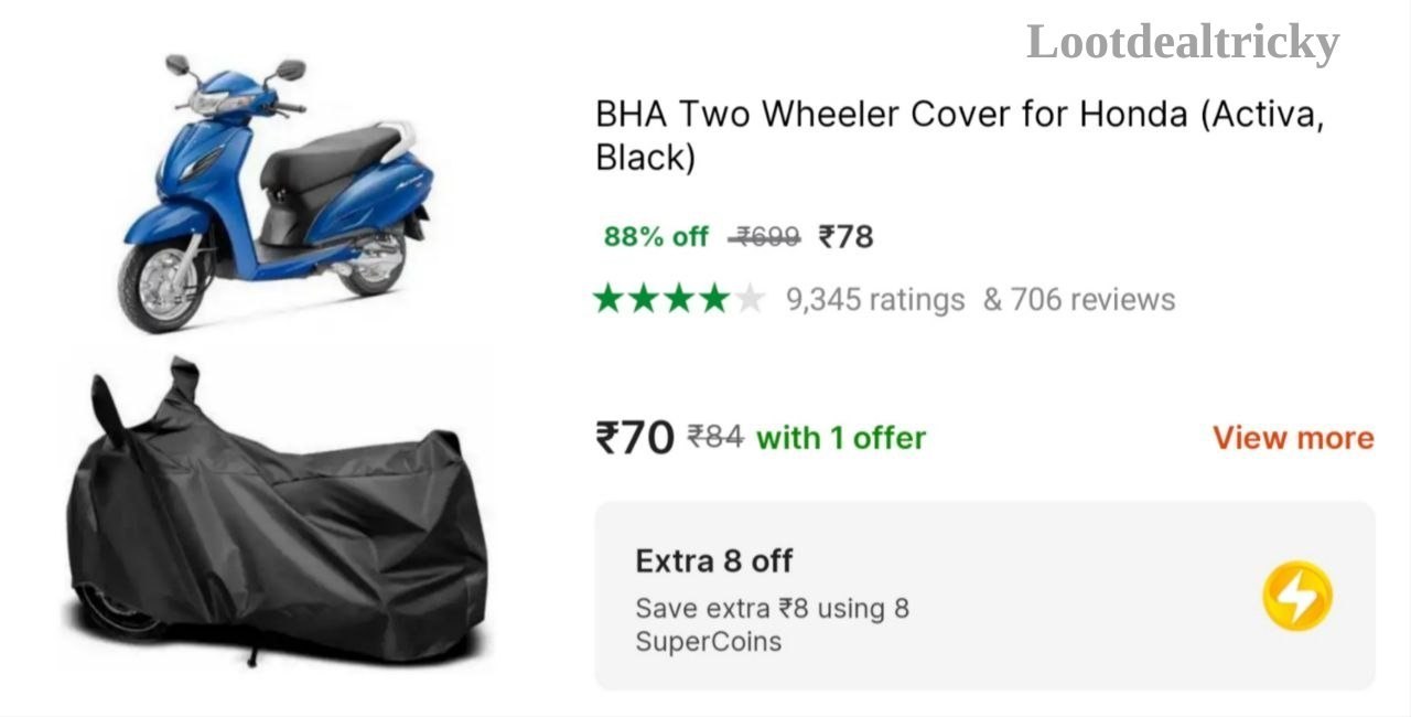 Two Wheeler Cover – Just ₹78 | Top Unbeatable Deal