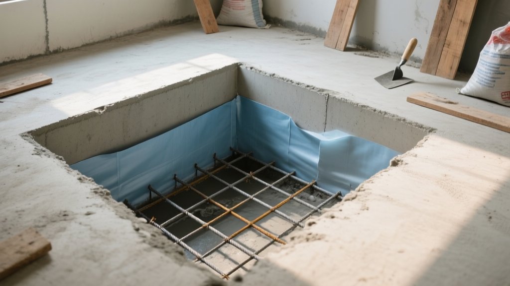 Sunken Slab in Bathroom Construction 2026 - Purpose, Waterproofing, Reinforcement and Common Mistakes