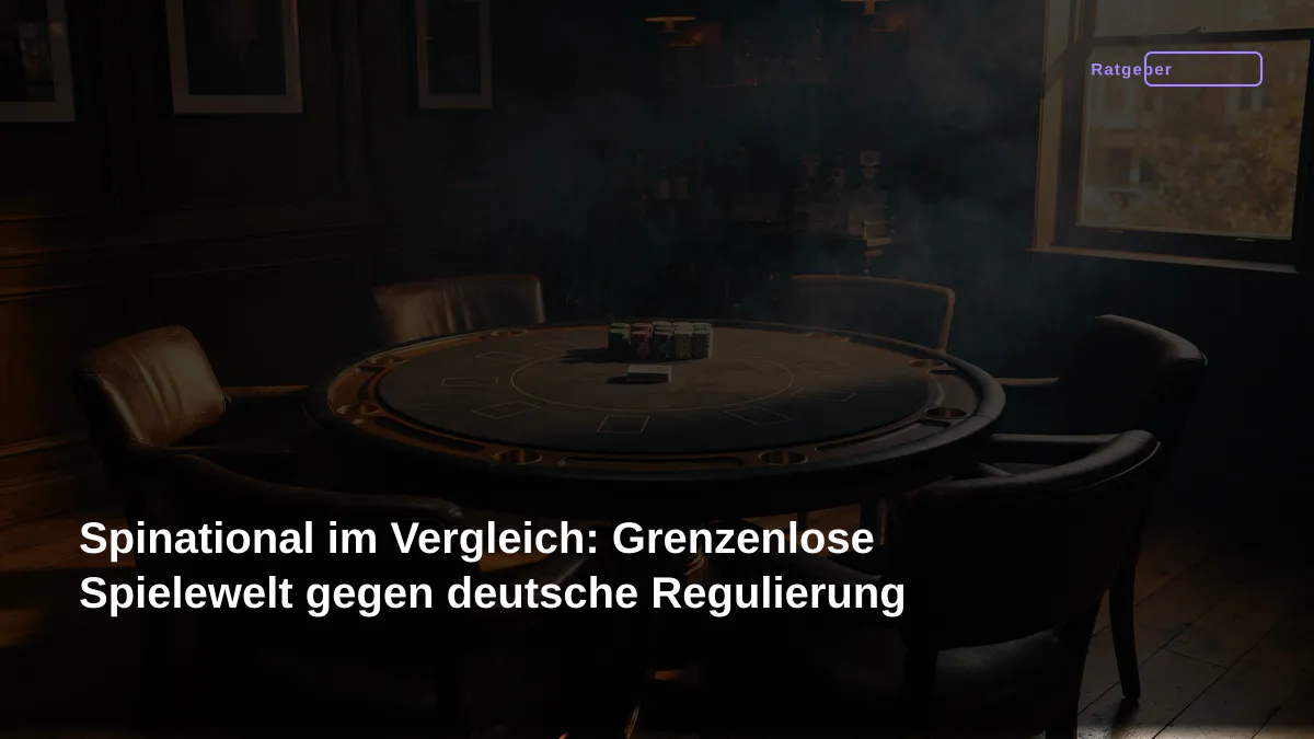 Spinational im Vergleich: Grenzenlose Spielewelt gegen deutsche Regulierung