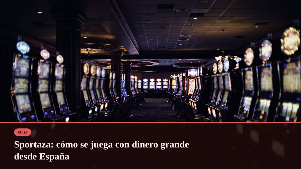 Sportaza: cómo se juega con dinero grande desde España