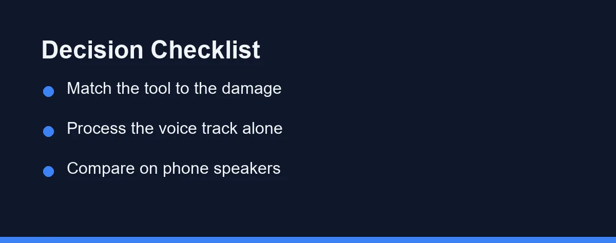 Decision Checklist