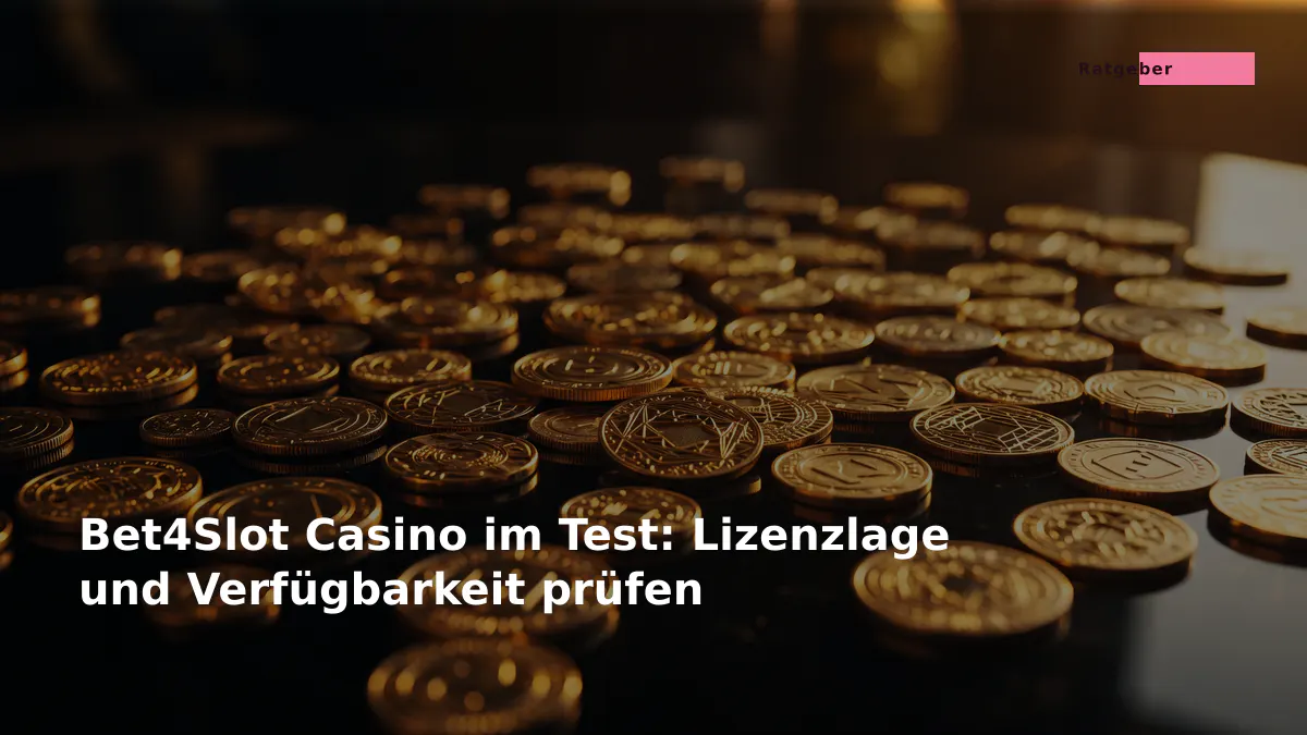 Bet4Slot Casino im Test: Lizenzlage und Verfügbarkeit prüfen
