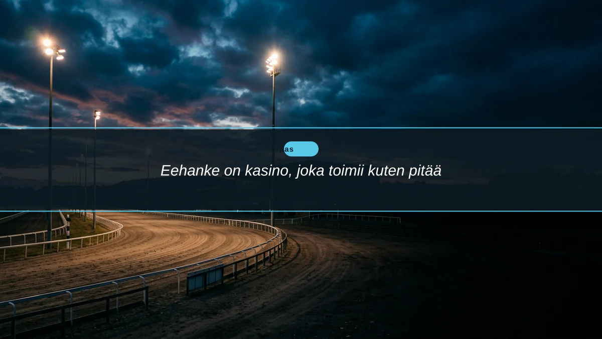 Eehanke on kasino, joka toimii kuten pitää
