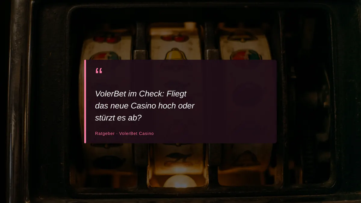 VolerBet im Check: Fliegt das neue Casino hoch oder stürzt es ab?