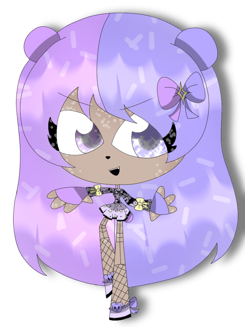 Grape sprinkles candy