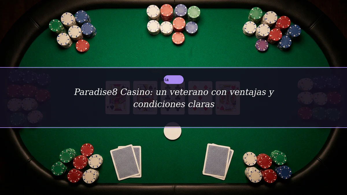 Paradise8 Casino: un veterano con ventajas y condiciones claras