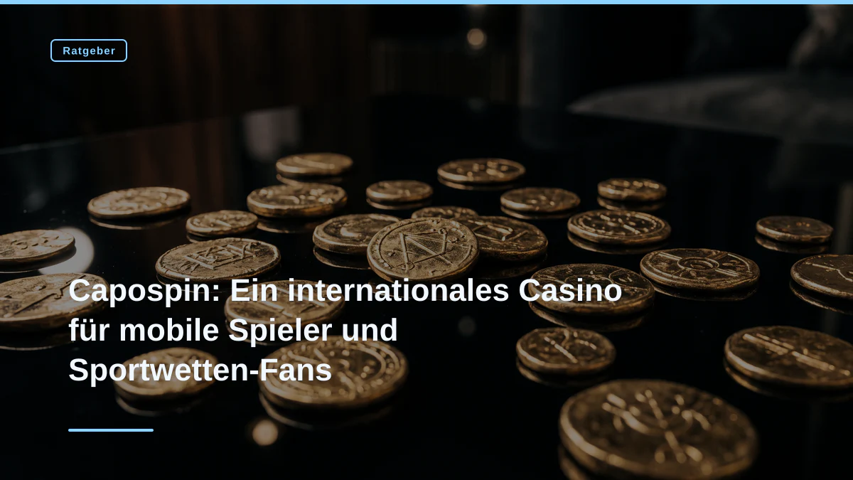 Capospin: Ein internationales Casino für mobile Spieler und Sportwetten-Fans