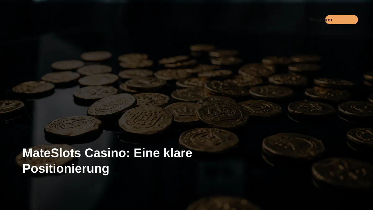 MateSlots Casino: Eine klare Positionierung
