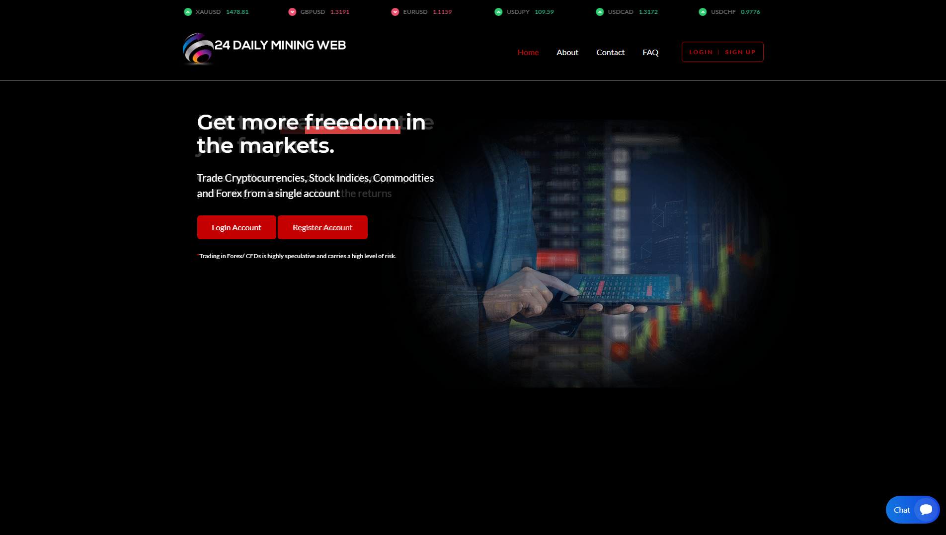 Screenshot of 24dailyminingweb.live