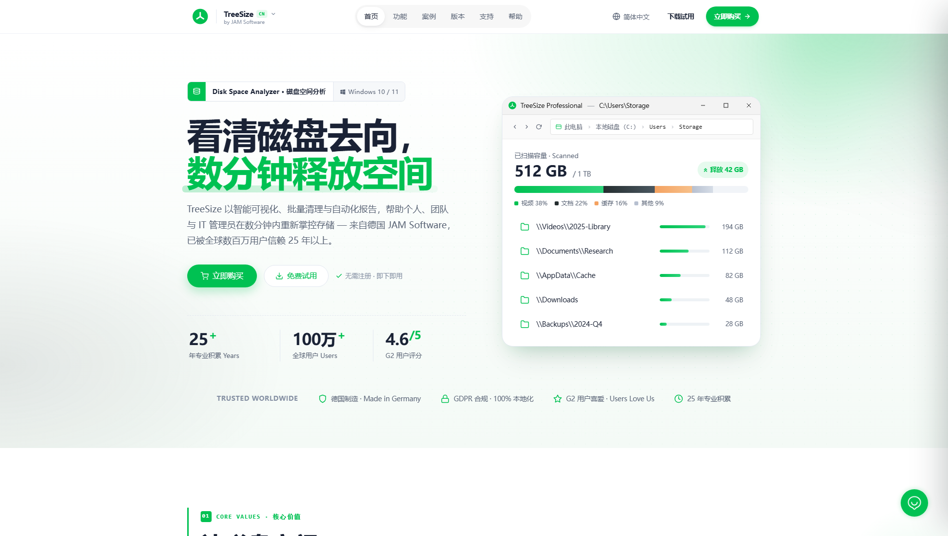 Stored capture of treesize.cn