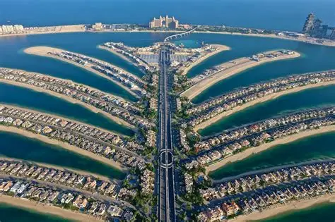 Palm Jumeirah and the marina skyline
